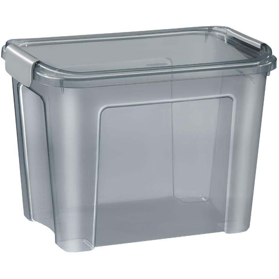 CEP Bote de rangement SHADOW, 18 litres, translucide gris