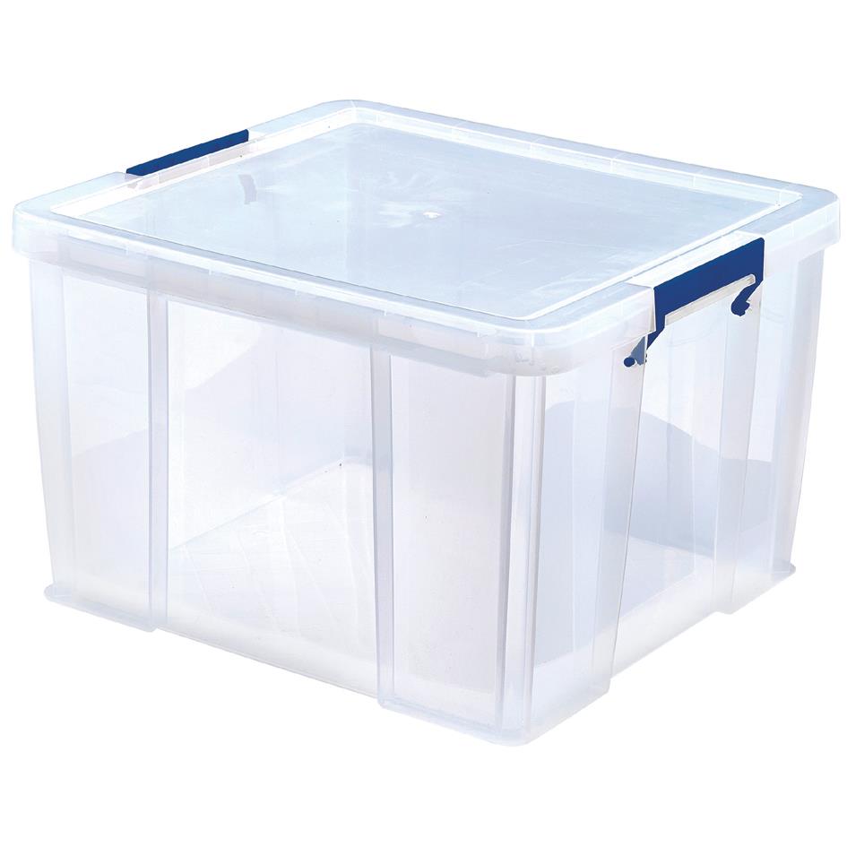 Fellowes Bote de rangement ProStore, 48 litres, transparent