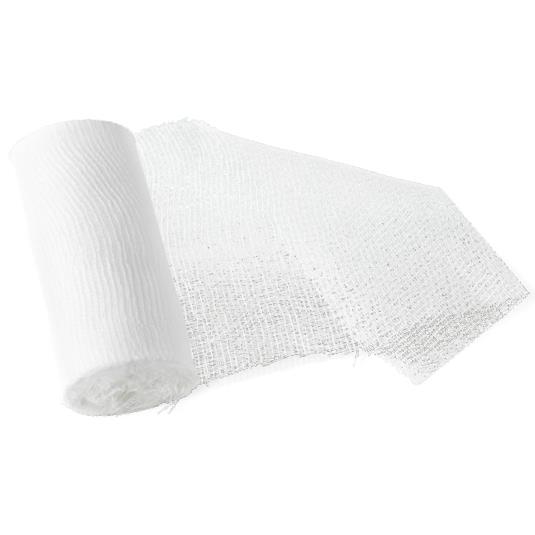 HARO Bande de gaze lastique, blanc, 60 mm x 4,0 m, set de 2