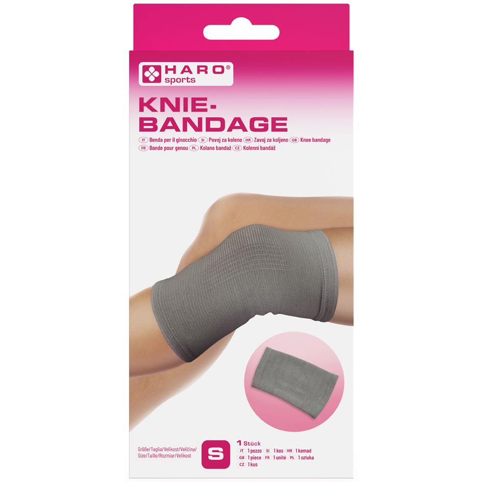 HARO Bandage sportif 'Genou', taille: M, gris