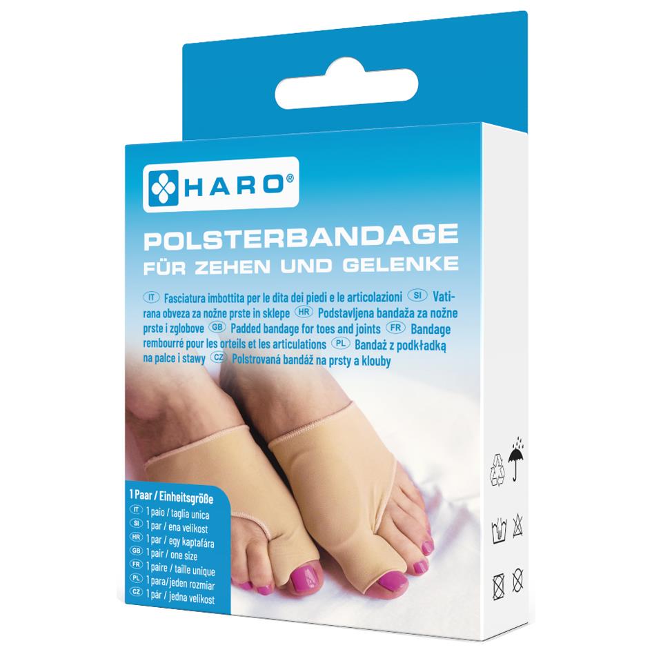 HARO Bandage rembourr pour orteils & articulations, beige