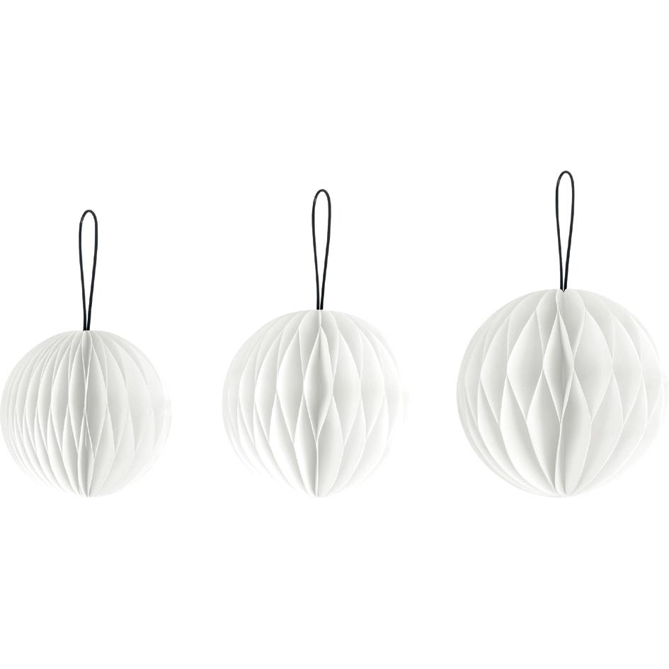 HEYDA Set dcoration alvole 'boules alvoles', rouge