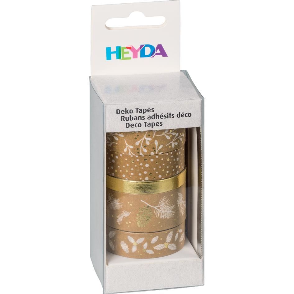 HEYDA Ruban adhsif dcoratif Nature, vert / argent