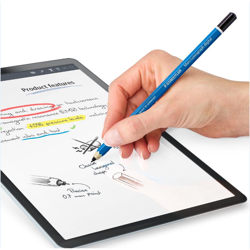STAEDTLER Stylet numrique Mars Lumograph, bleu