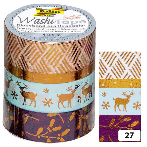 folia Rubans autocollants Nol Washi-Tape HOTFOIL ARGENT III