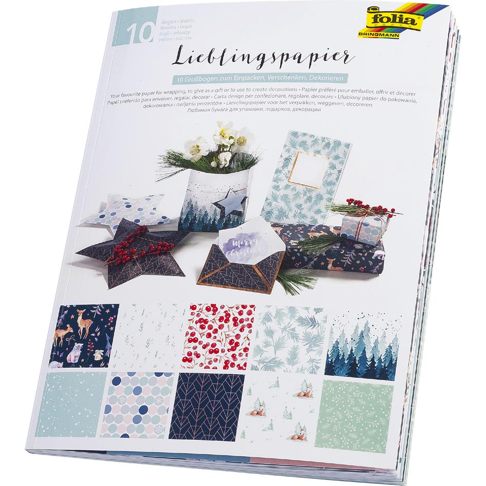 folia Papier prfr 'HIVER', 500 x 700 mm, 80 g/m2