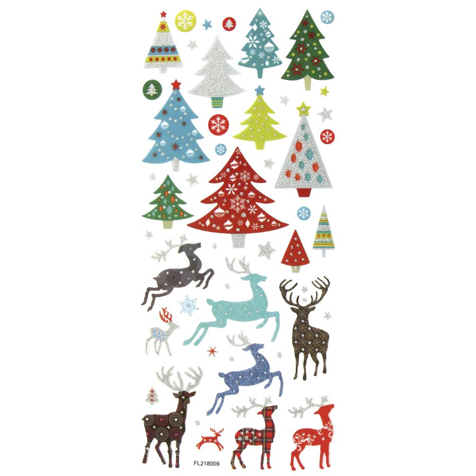 folia Sticker scintillant de Nol CHRISTMAS