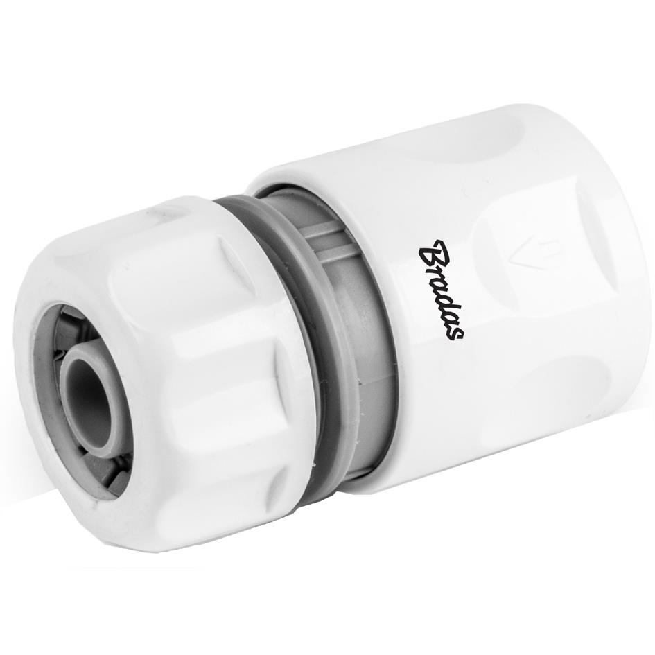 Bradas Raccord de tuyau femelle WHITE LINE, 1/2', blanc