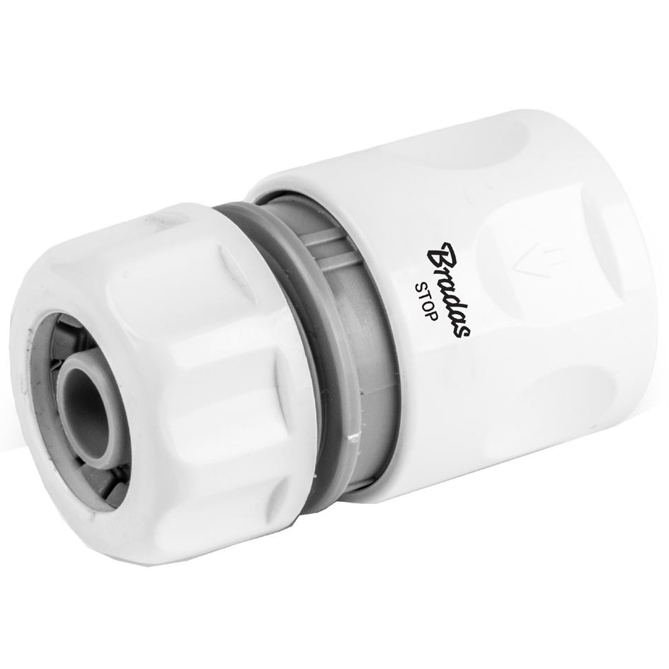 Bradas Raccord de tuyau femelle WHITE LINE, aquastop, 3/4'