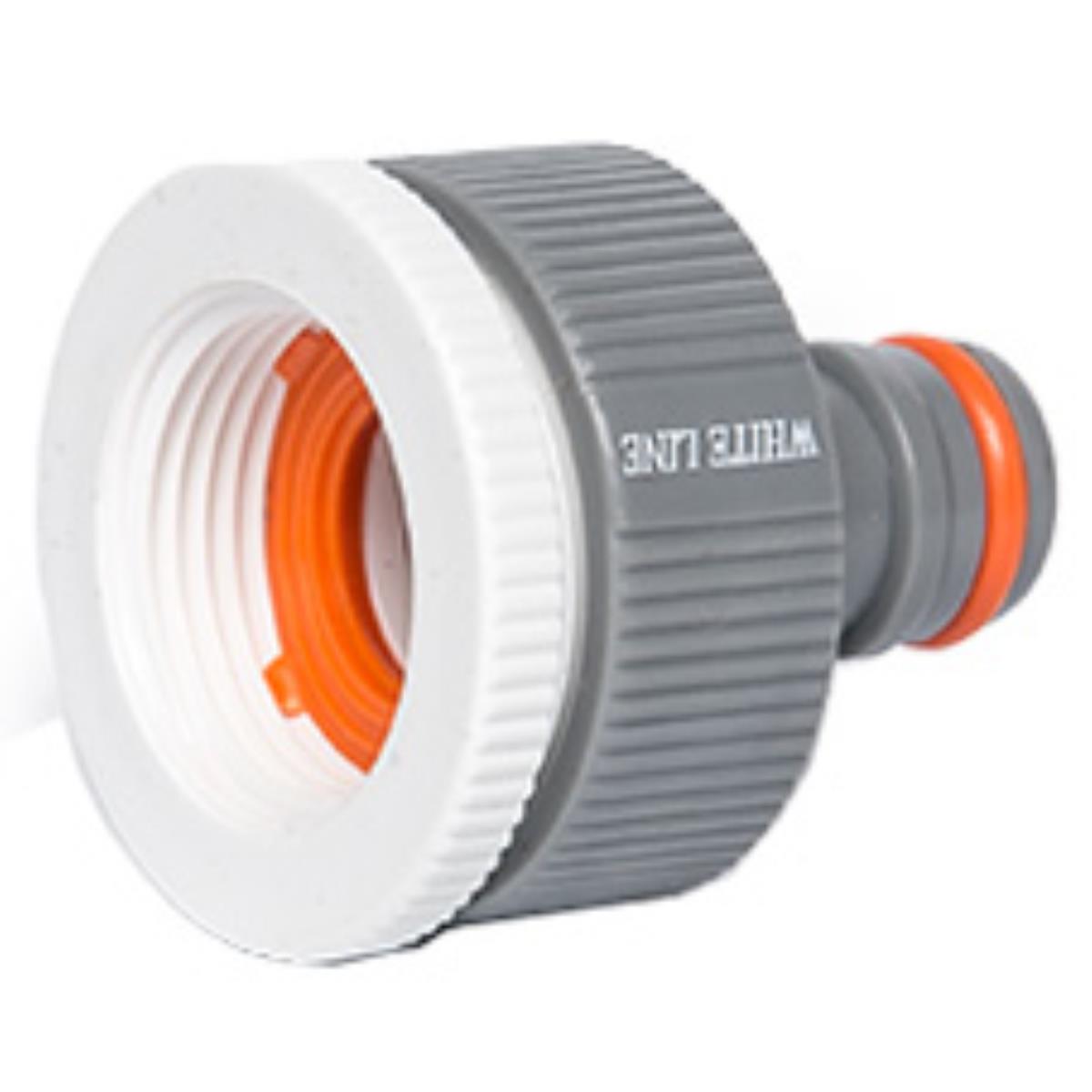 Bradas Nez de robinet WHITE LINE, 1/2' + 3/4', gris/blanc