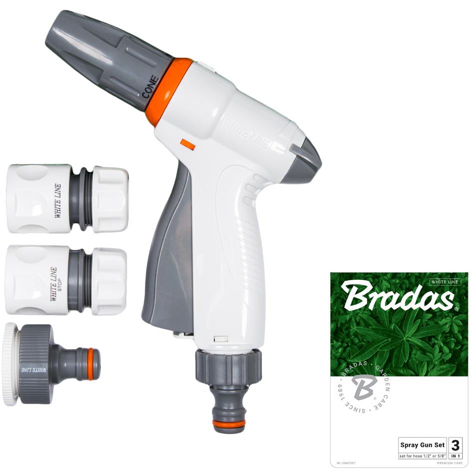 Bradas Kit de pistolet d'arrosage QUICK PROSTY, 4 pices