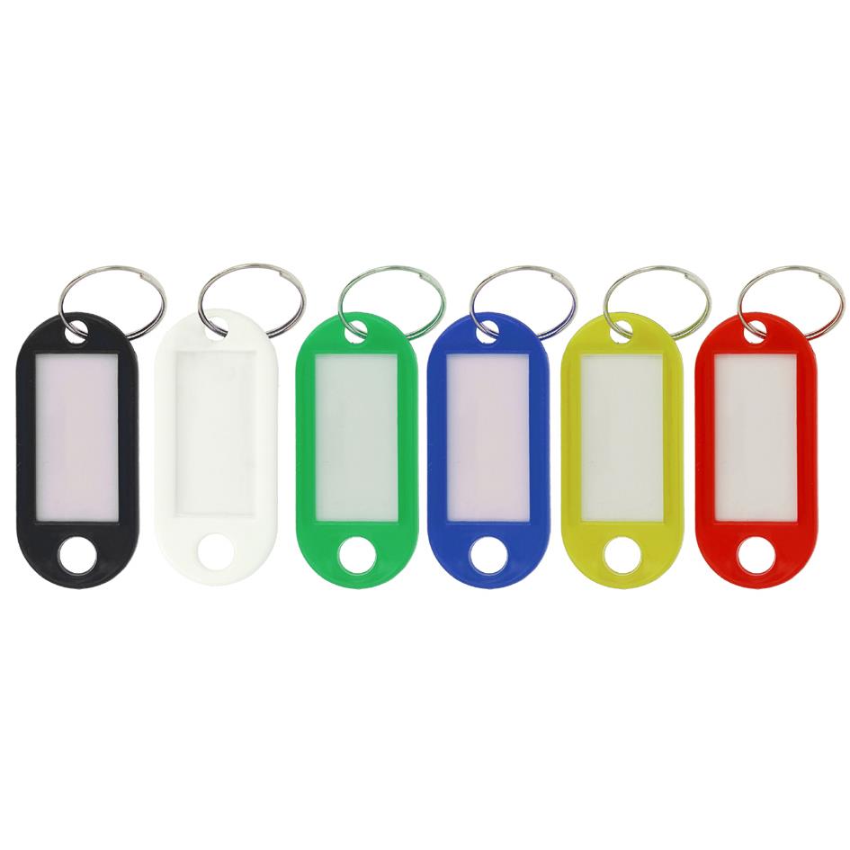 WESTCOTT Porte-cl avec anneau, pack de 100, rouge