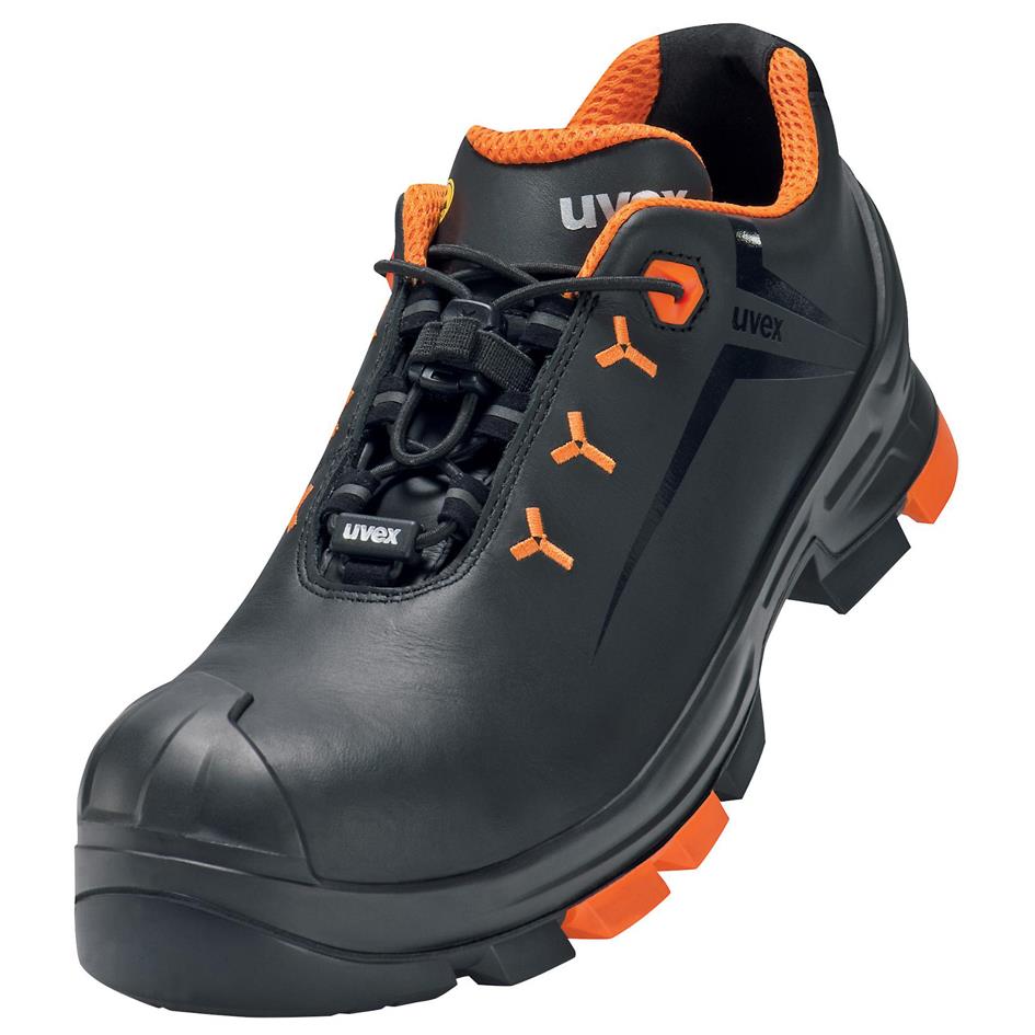 uvex 2 Chaussures basses S3 SRC, T. 44, noir/orange