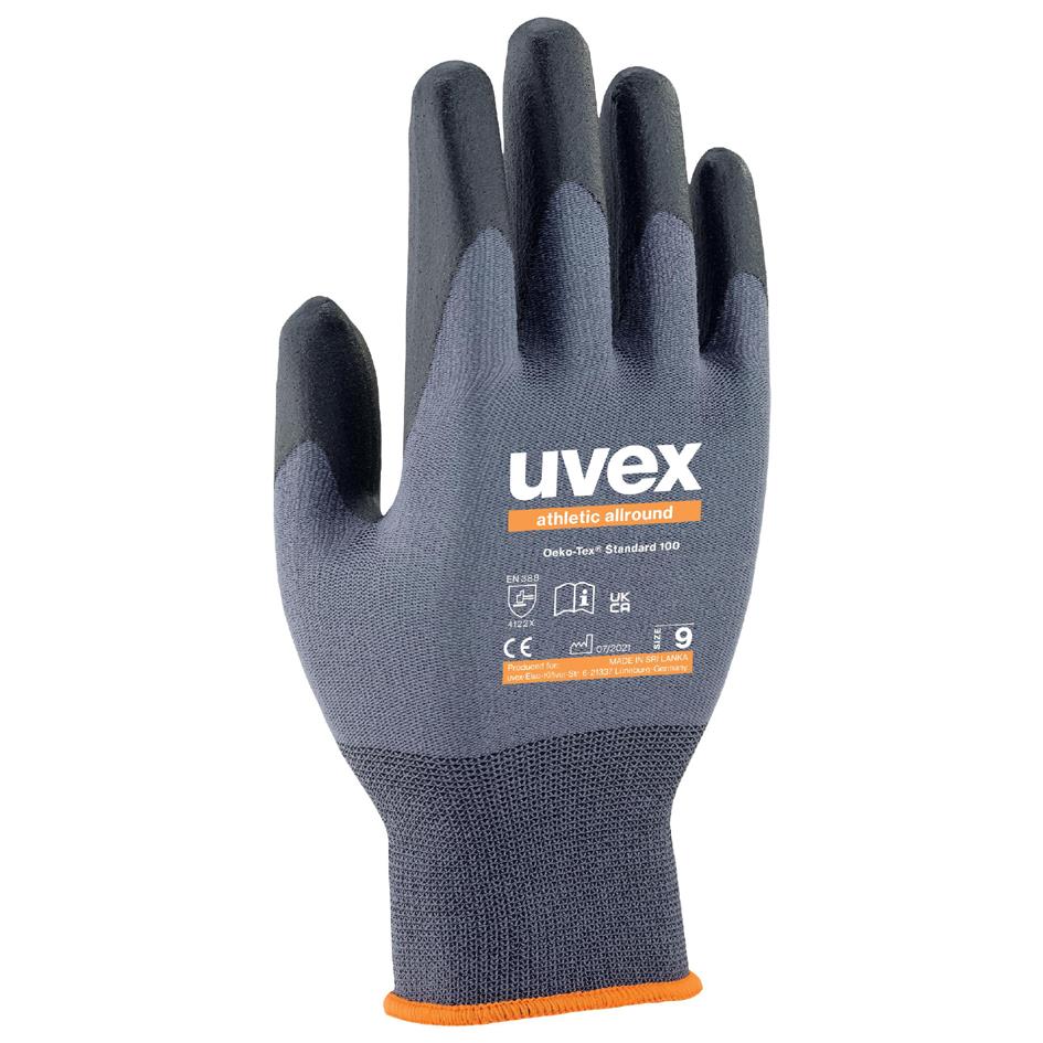 uvex Gants de travail man athletic allround, taille 8