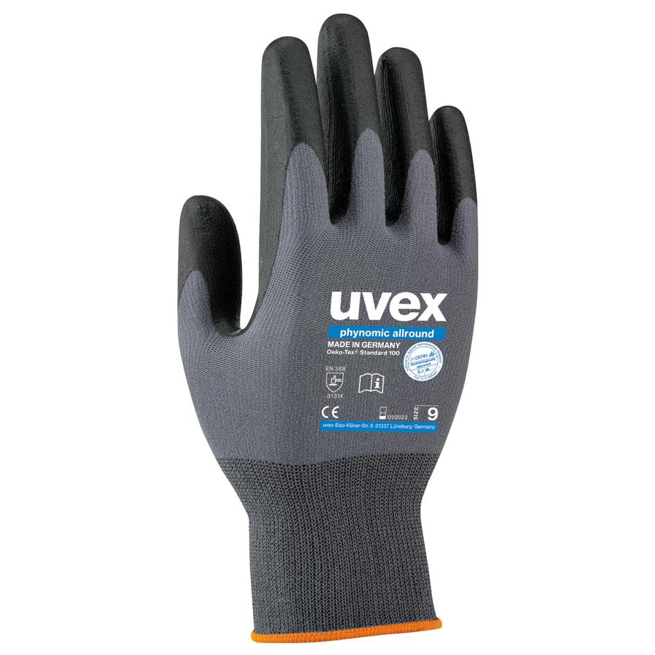 uvex Gants de travail phynomic allround, T. 08, 1 paire