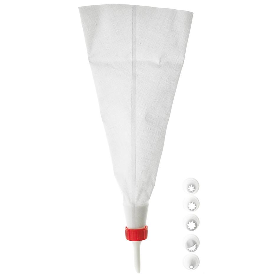 GastroMax Set de poche  douille, blanc, 5 douilles