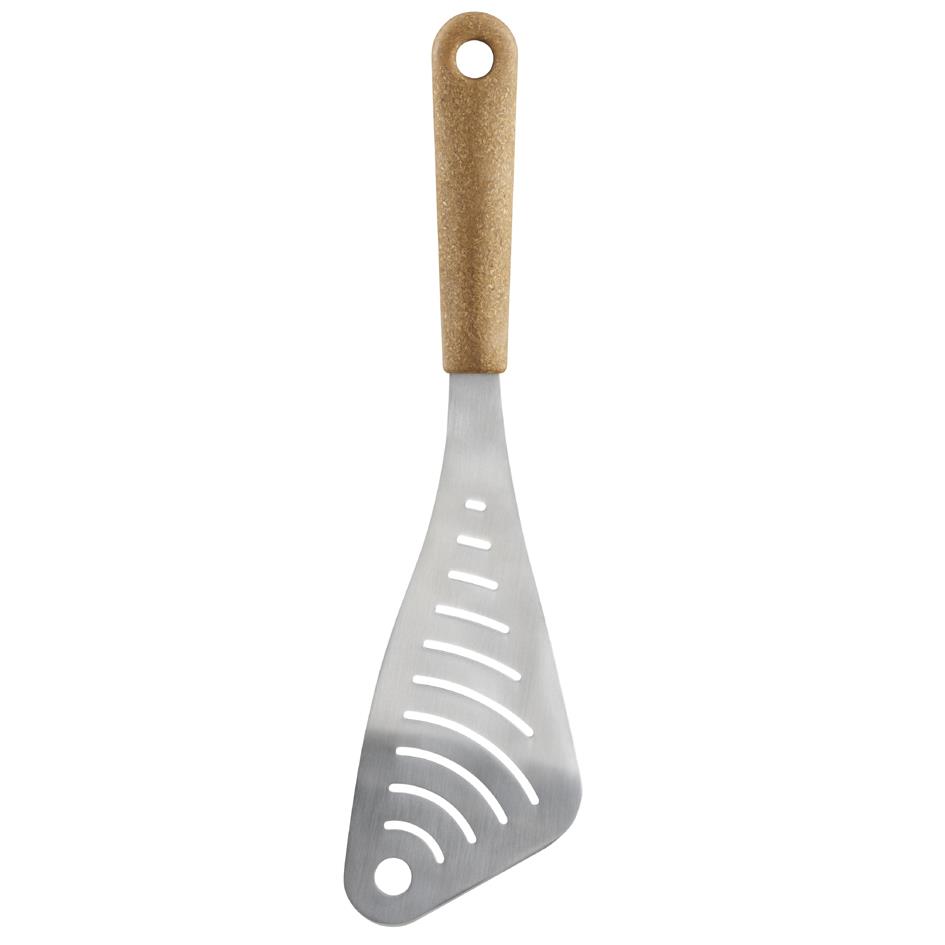 GastroMax Spatule ajoure BIO, manche effet bois