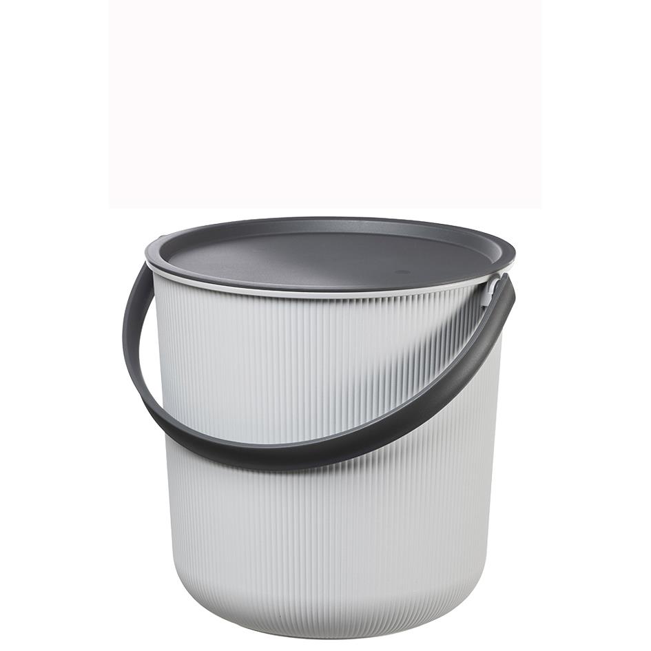 Plast team Seau de rangement AKITA, 10 litres, gris nuage