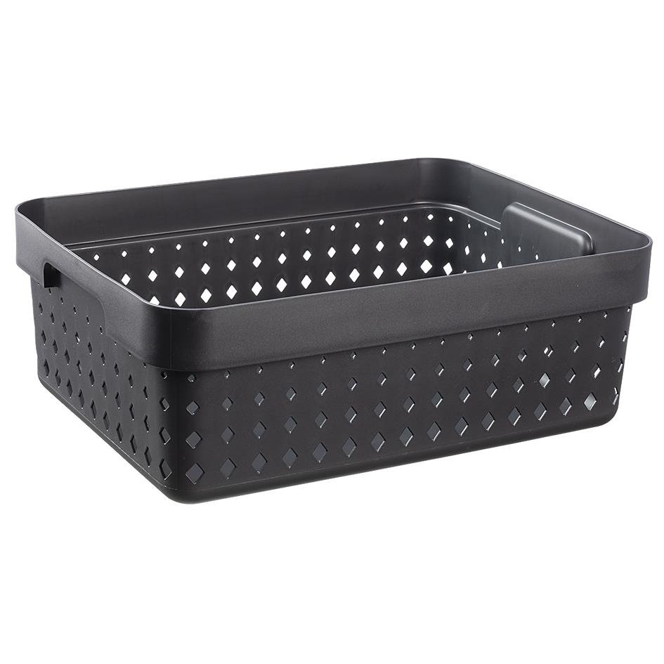 plast team Bac de rangement SEOUL BASKET M, noir