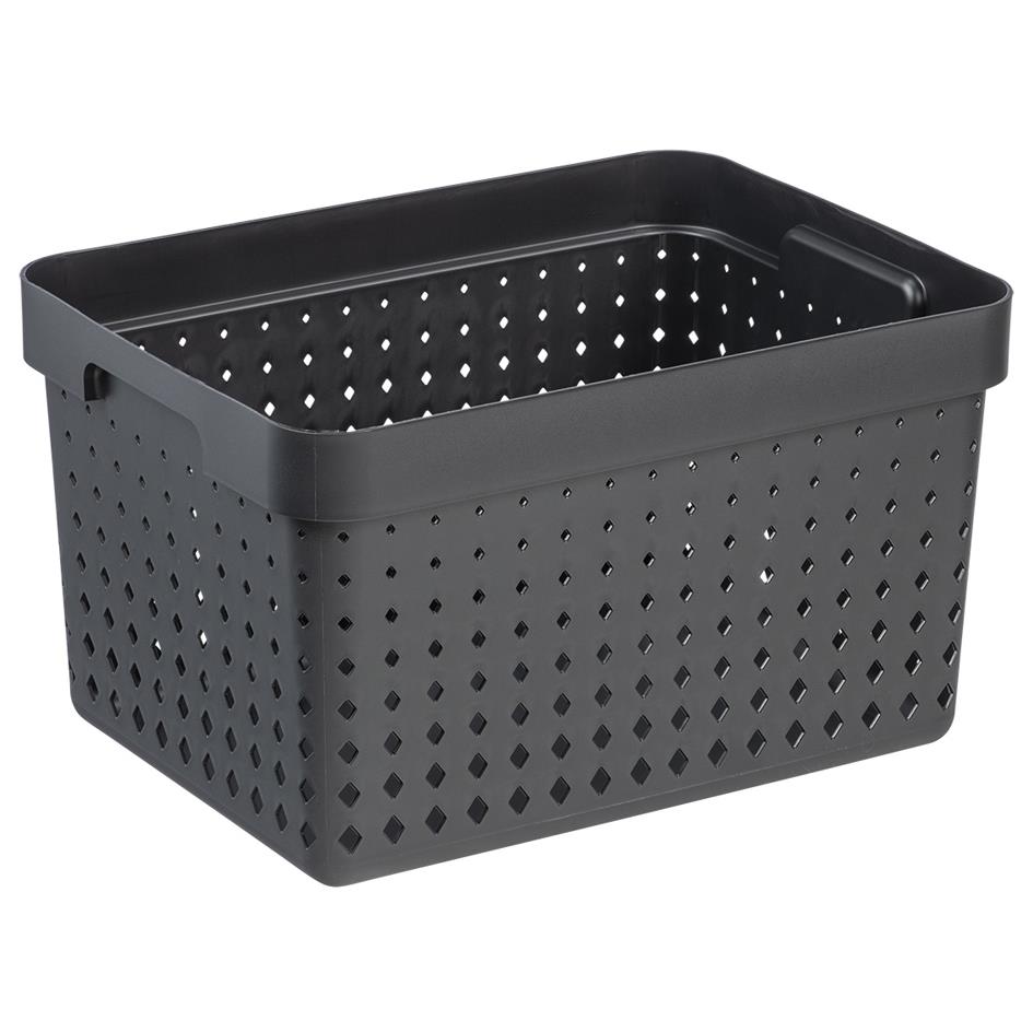 plast team Bac de rangement SEOUL BASKET L, noir