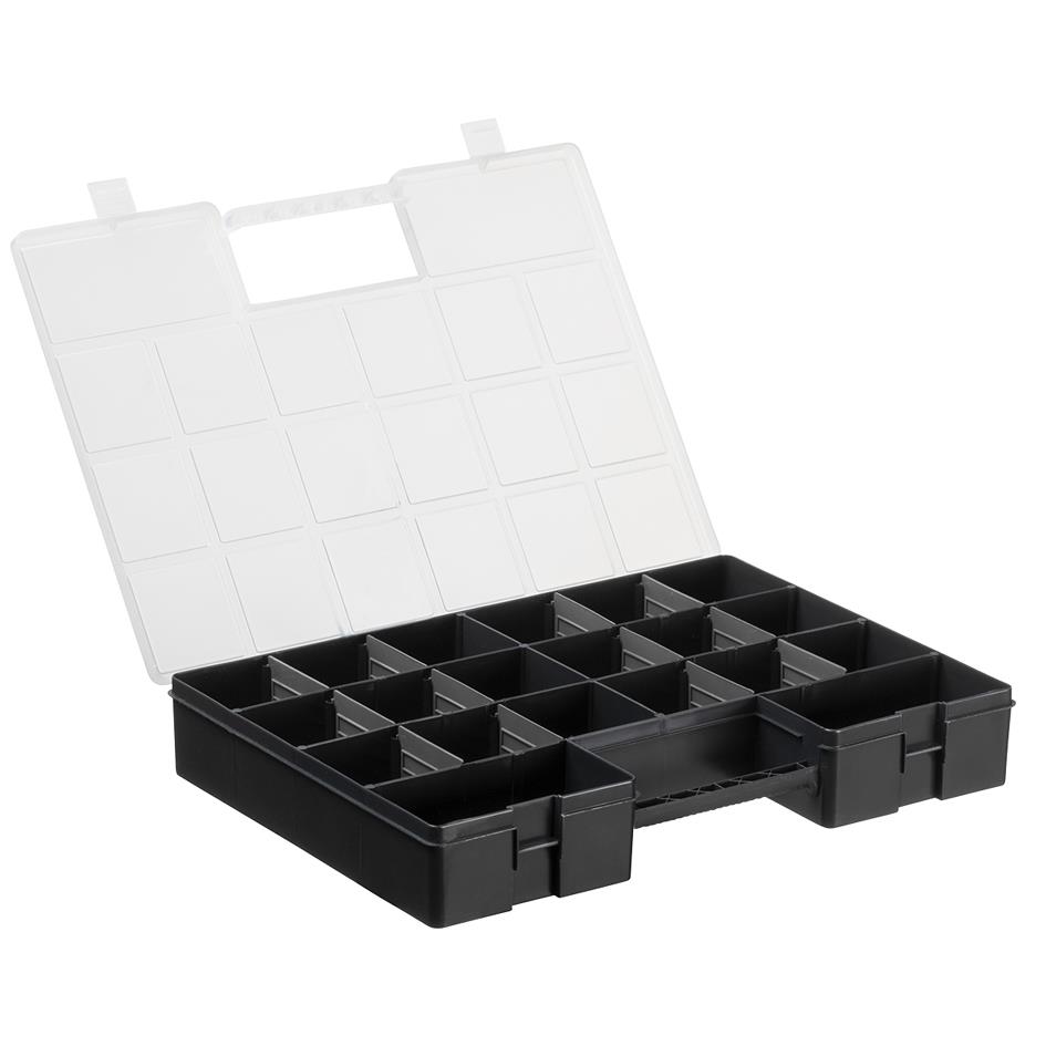 Plast team Bote d'assortiment LUXOR HOBBY BOX, noir