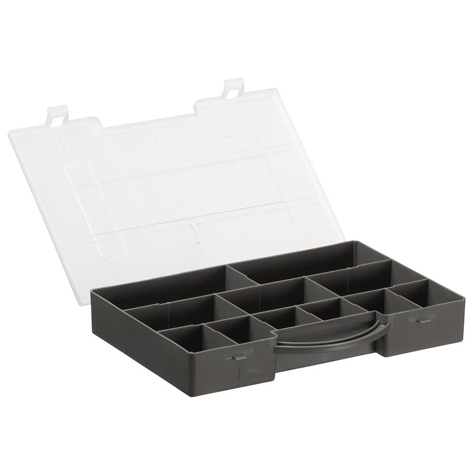 Plast team Bote d'assortiment HOBBY BOX SMALL, gris