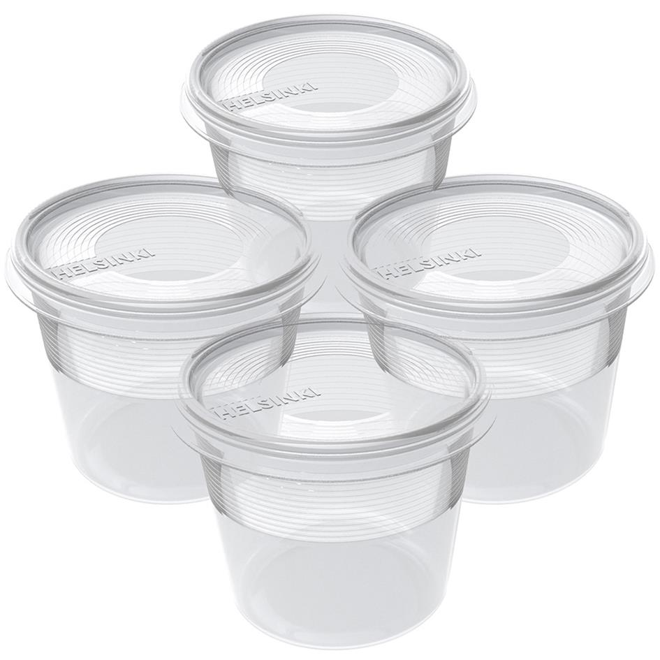 plast team Set de 4 botes de conglation Helsinki, 0,3 L