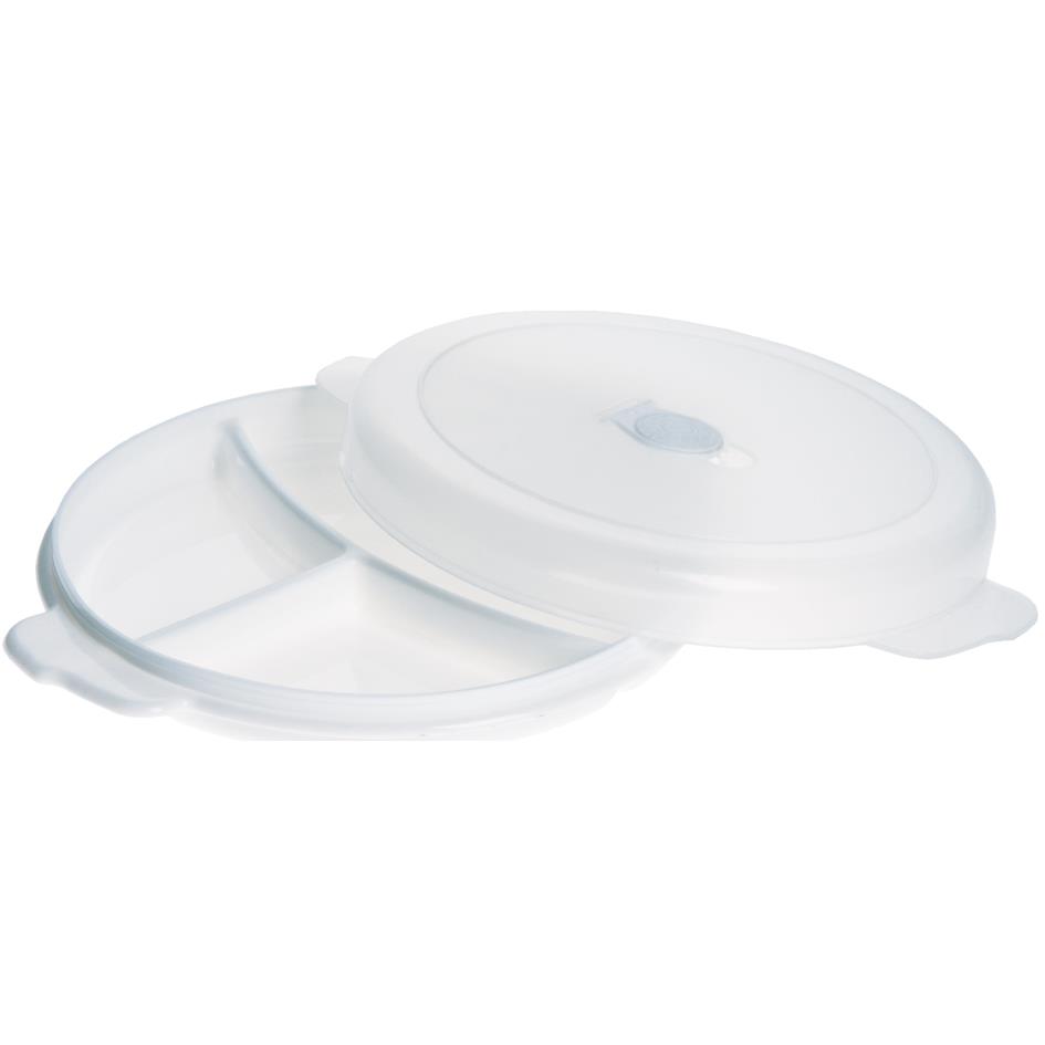 plast team Assiette  micro-ondes Micro, 3 compartiments
