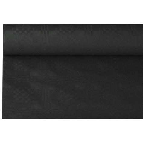 PAPSTAR Nappe damasse, (l)1,2 x (L)8 m, noir