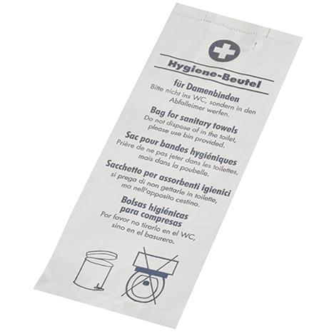PAPSTAR Sacs hyginiques en papier, imprim, blanc