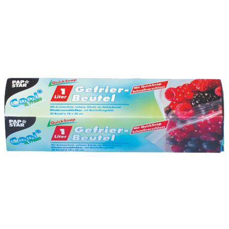 PAPSTAR Sac de conglation QuickSnap 1 litre, 180 x 200 mm