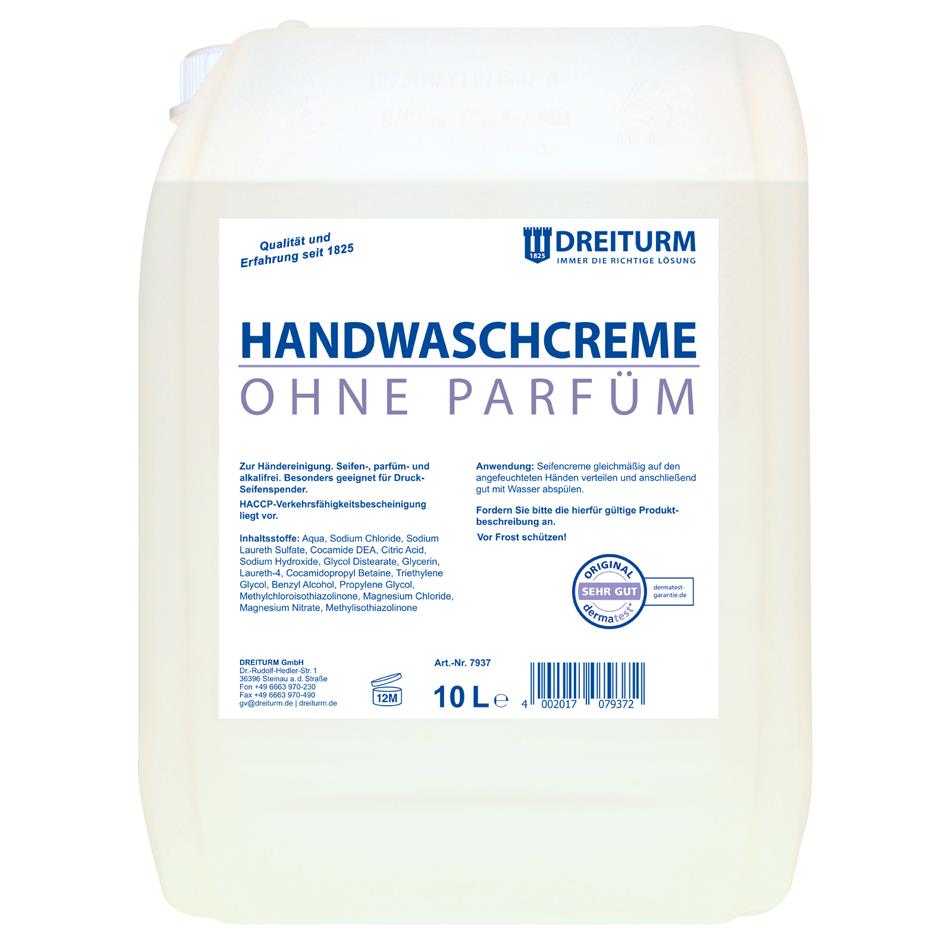 DREITURM Crme lavante pour mains, neutre, 10 litres