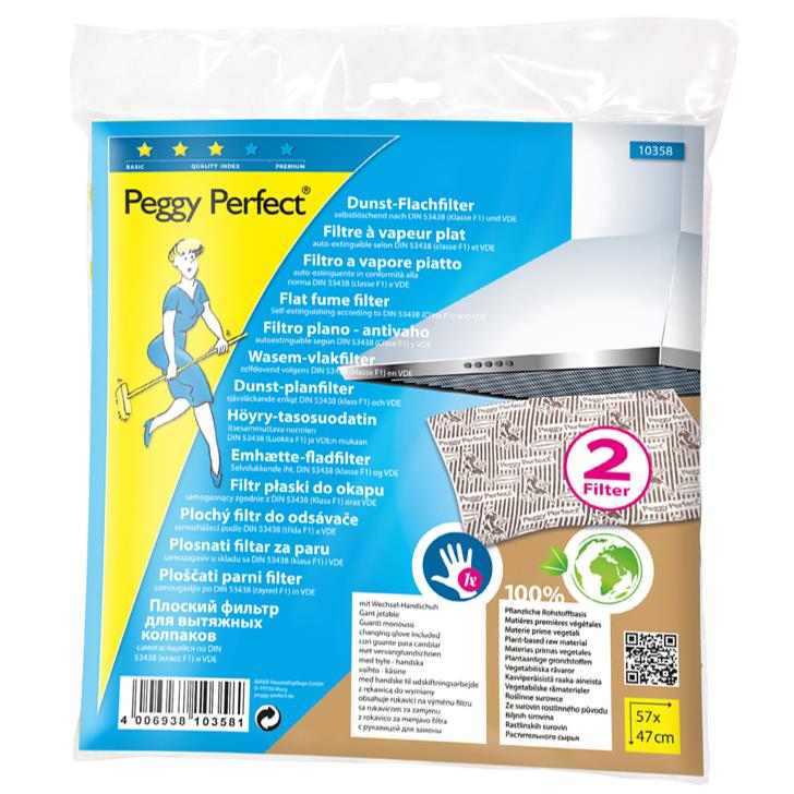 Peggy Perfect Filtre  vapeur plat, avec un gant de rechange