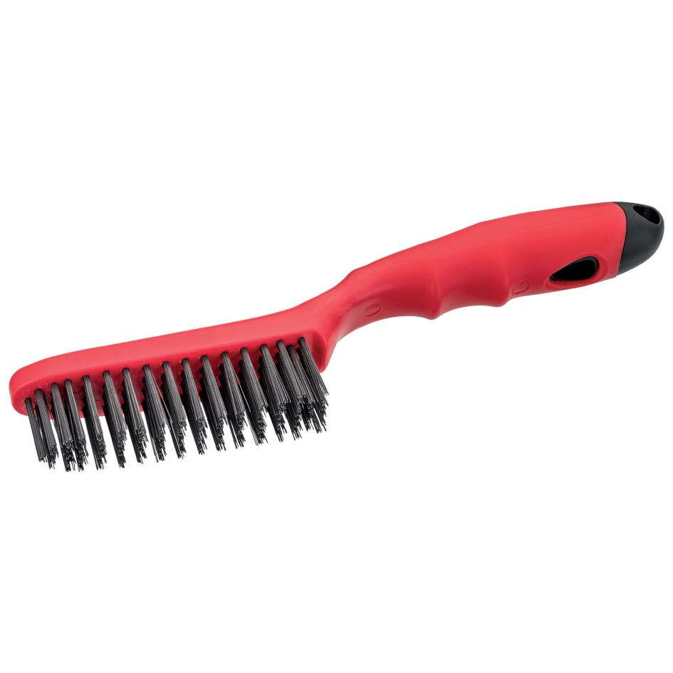 WESTEX Brosse mtallique en acier, poigne en plastique
