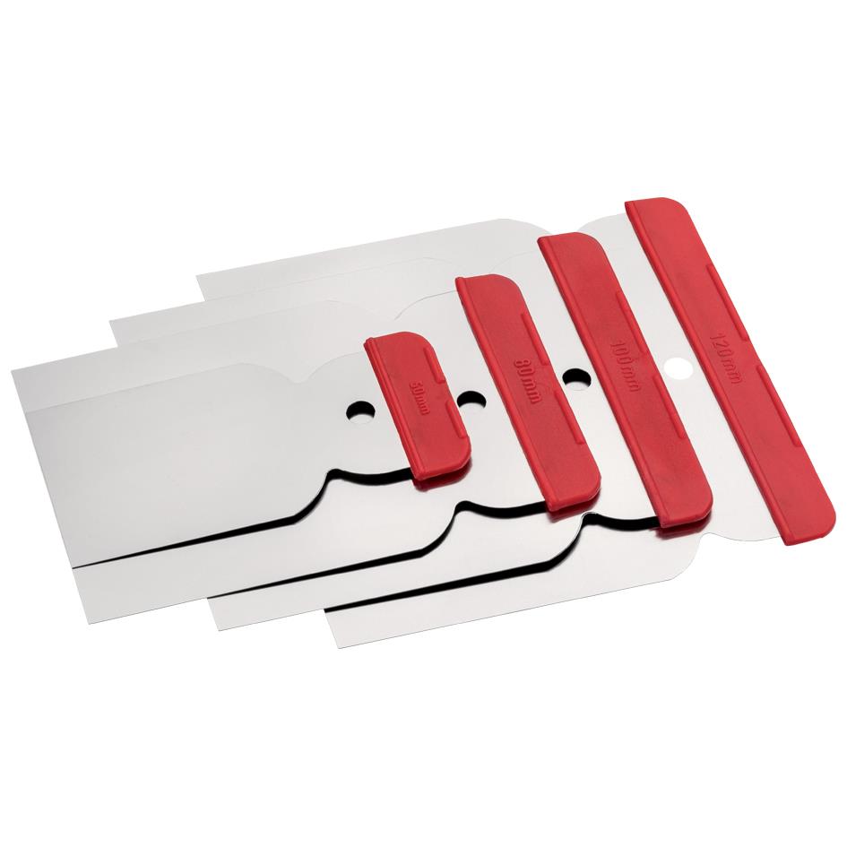 WESTEX Jeu de spatules japonaises, acier inoxydable,4 pices