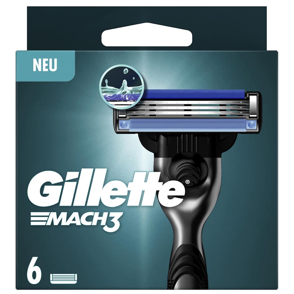 Gillette Lames de rechange Mach3, paquet de 6