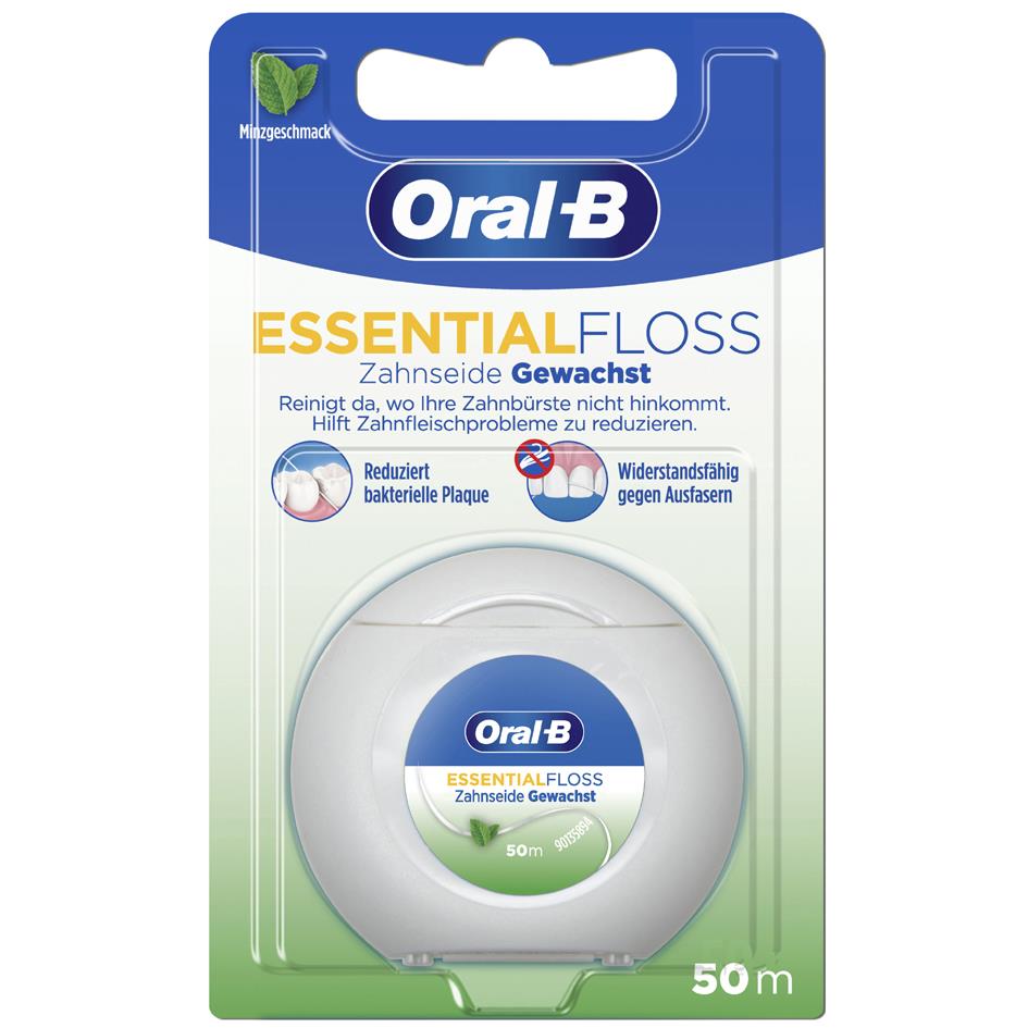 Oral-B Fil dentaire Essentialfloss, 50 m, got de menthe