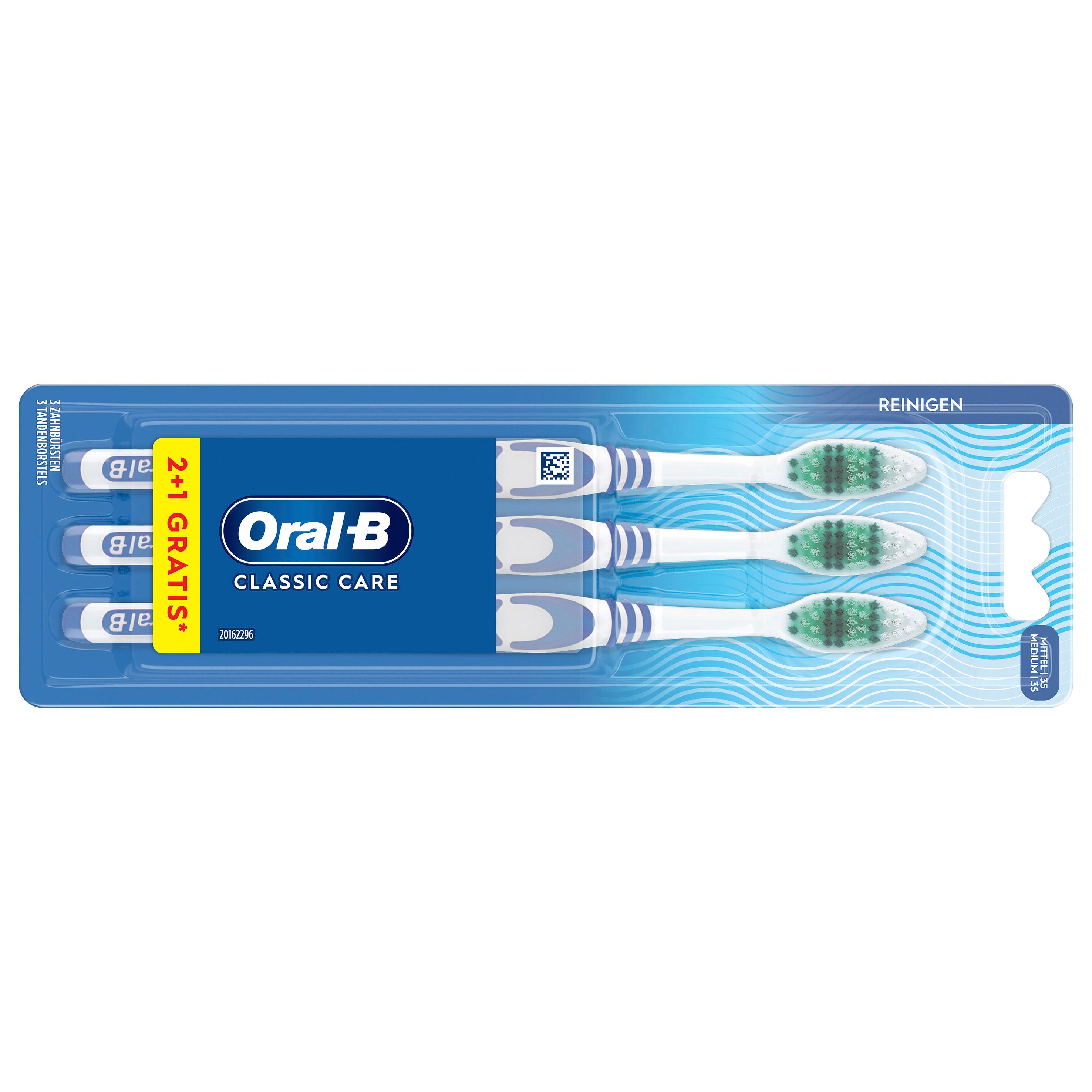 Oral-B Brosse  dents CLASSIC CARE 35, medium, pack 2+1