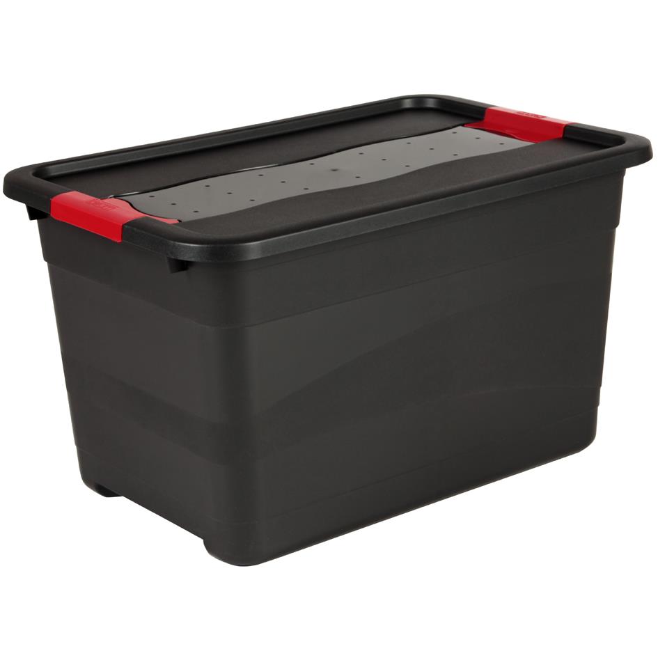 keeeper Bote de rangement 'eckhart', 52 L, graphite/rouge