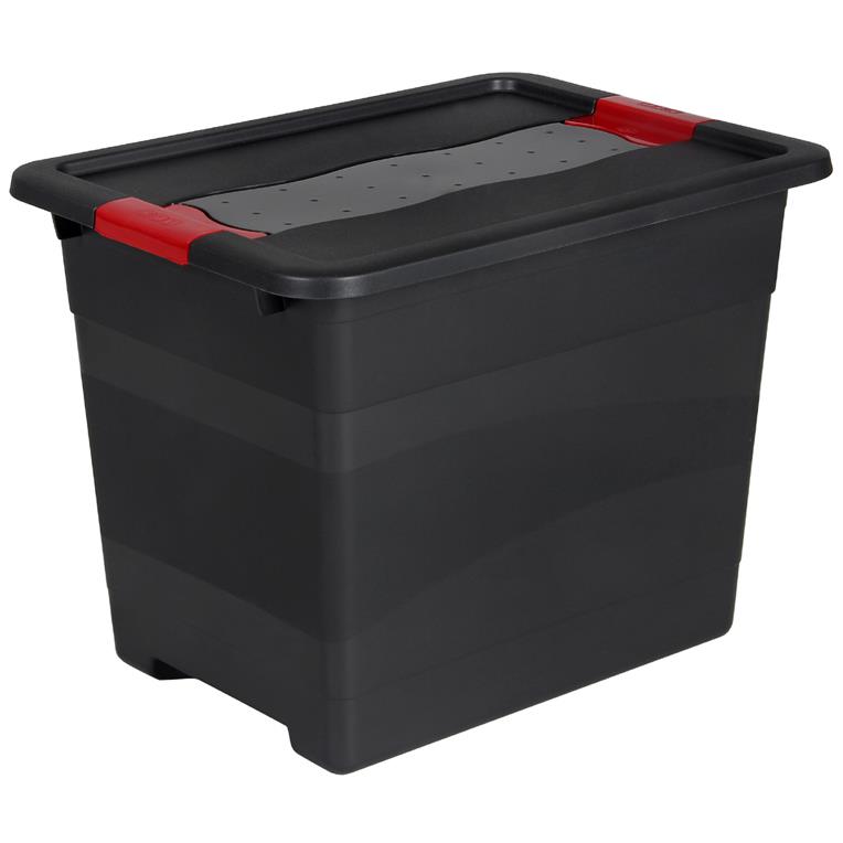 keeeper Bote de rangement 'eckhart', 24 L, graphite/rouge