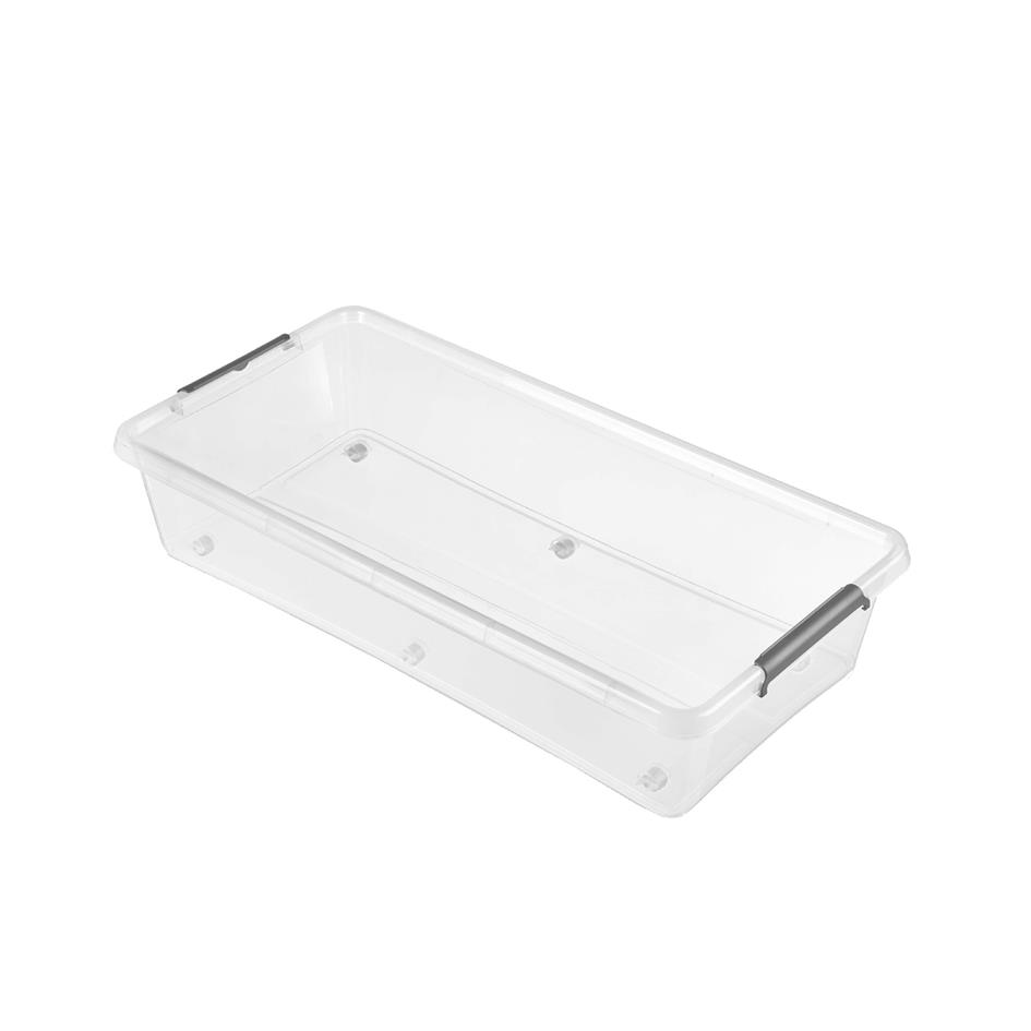 keeeper Bote de rangement  clips Lars,  roulettes, 60 L
