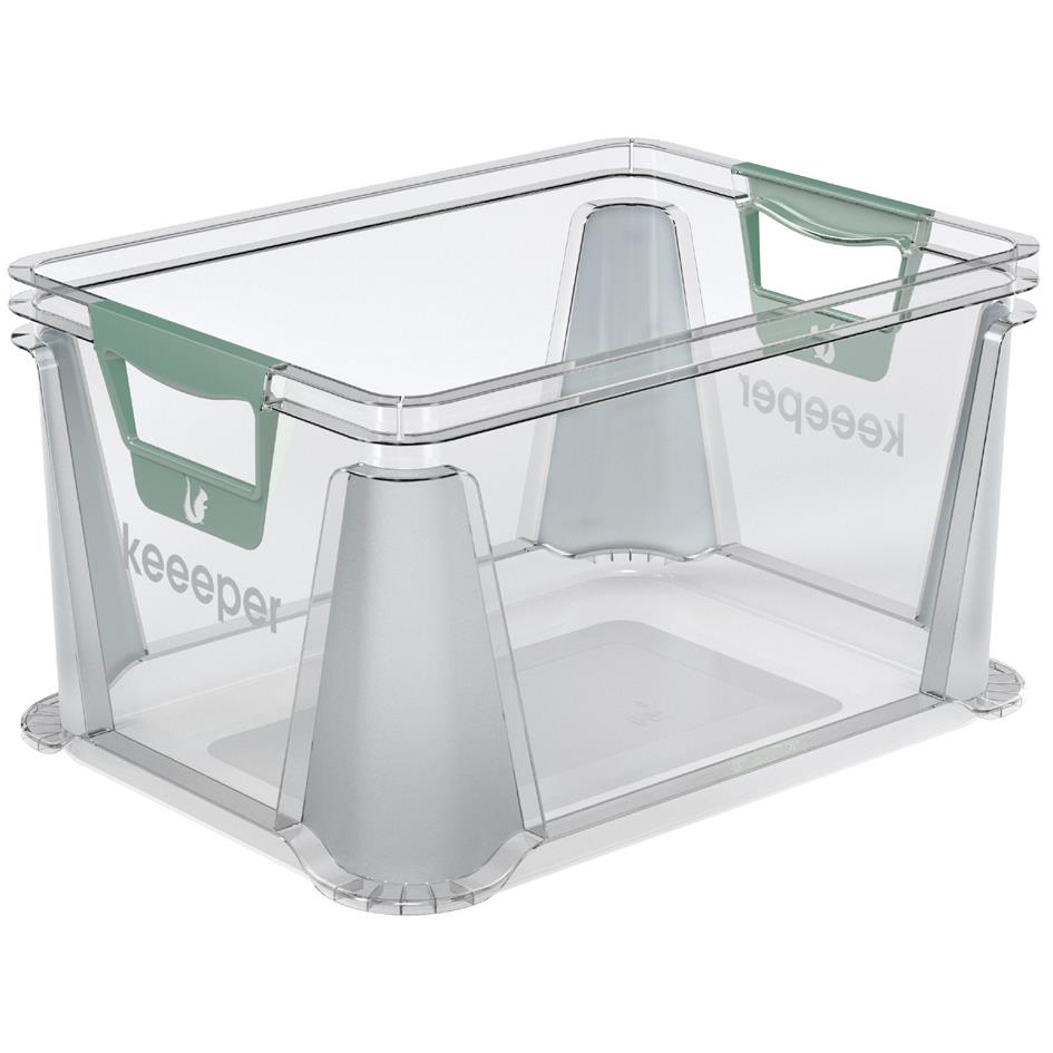 keeeper Bote de rangement 'luis', 20 litres, transparent