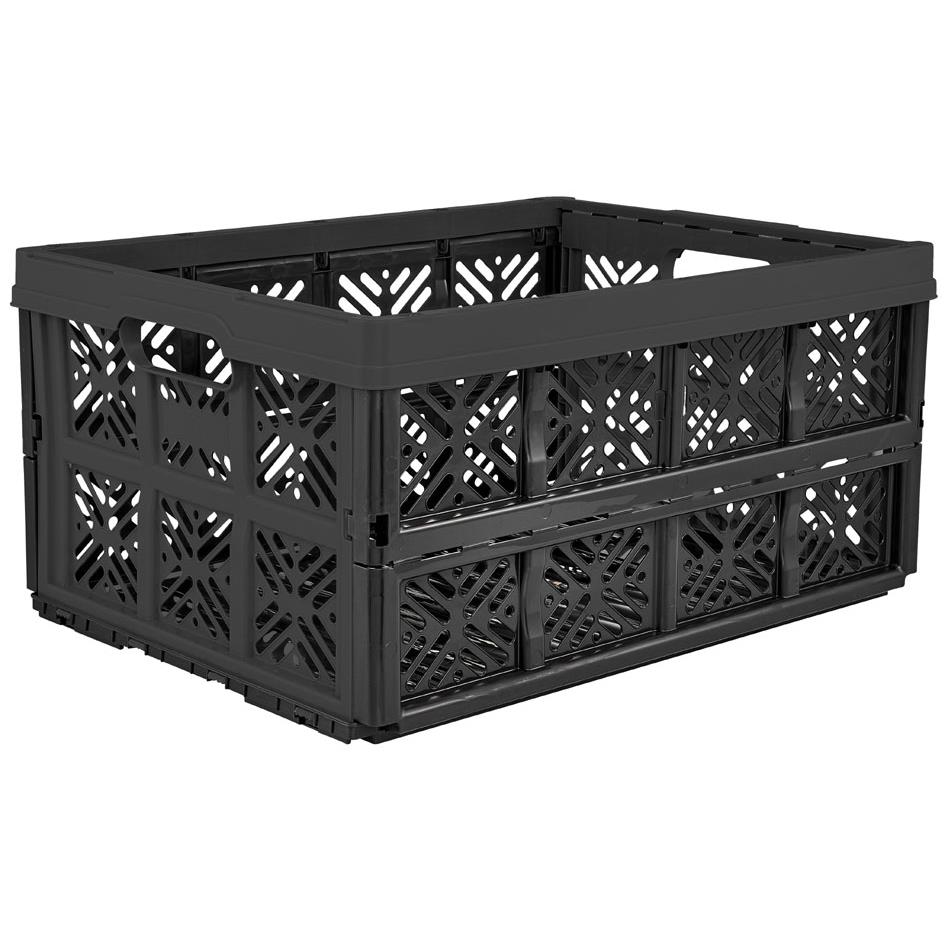 keeeper Caisse de rangement pliante 'ida', 32 litres, noir