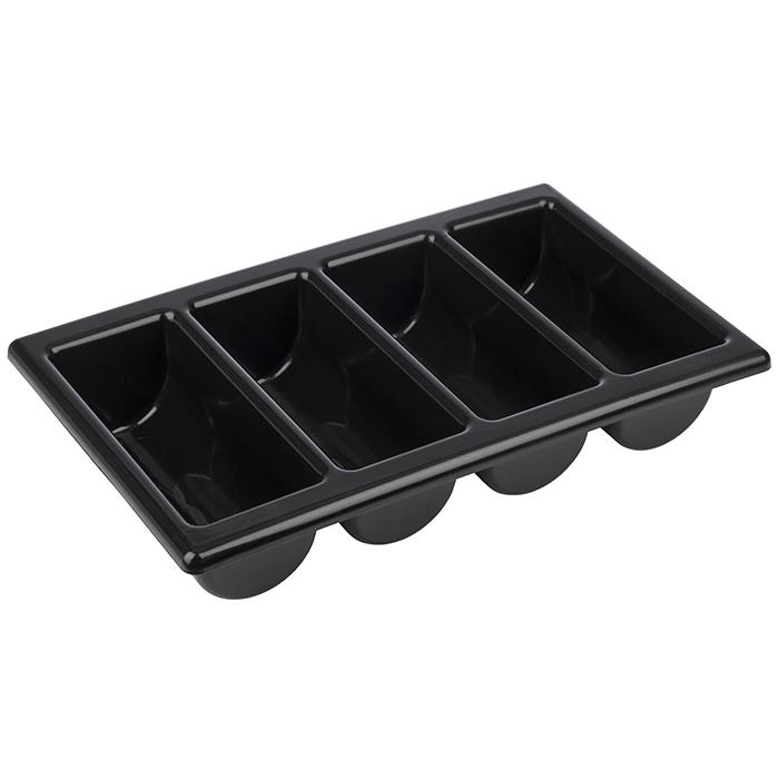 APS Range-couverts GN 1/1,  4 compartiments, gris