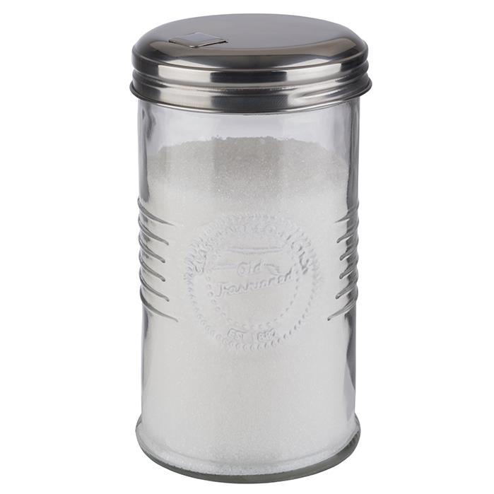 APS Sucrier doseur OLD FASHIONED, acier inoxydable/verre