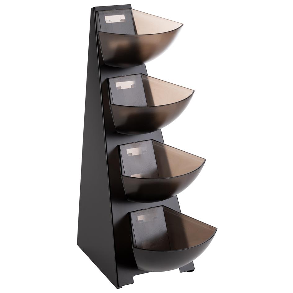 APS Distributeur portions MULTI RACK, 4 ages, inox, noir