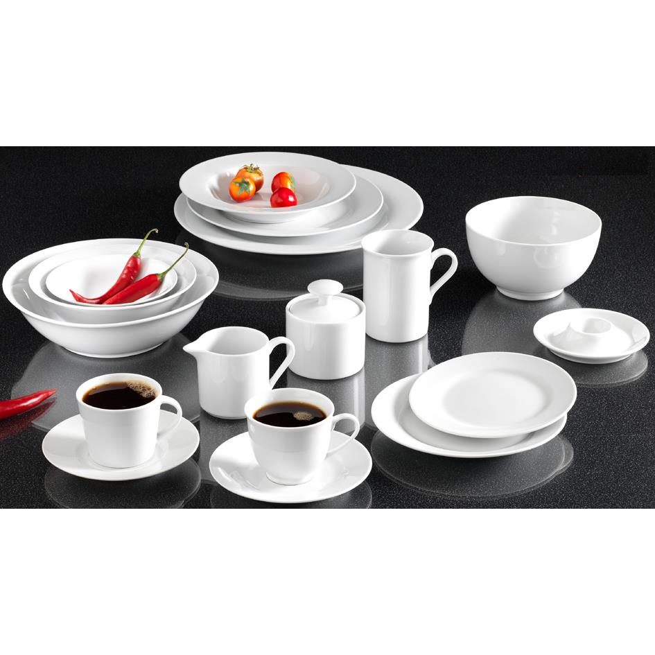 Snap by R & B Assiette  dessert 'BIANCO', en porcelaine