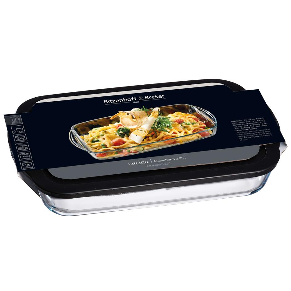Flirt by R & L Plat  gratin Cucina, en verre, 1,95 litre