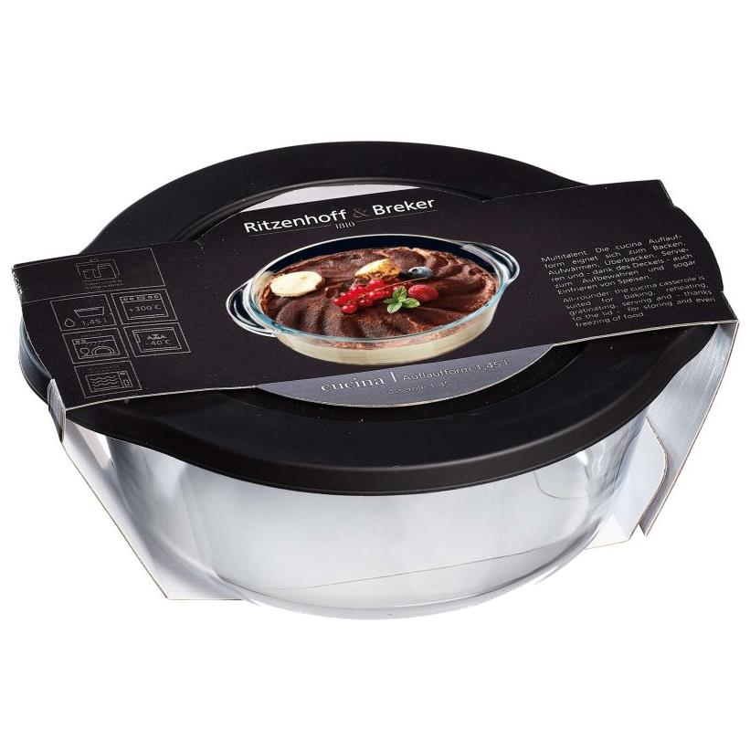 Flirt by R & L Plat  gratin Cucina, en verre, 1,45 litre