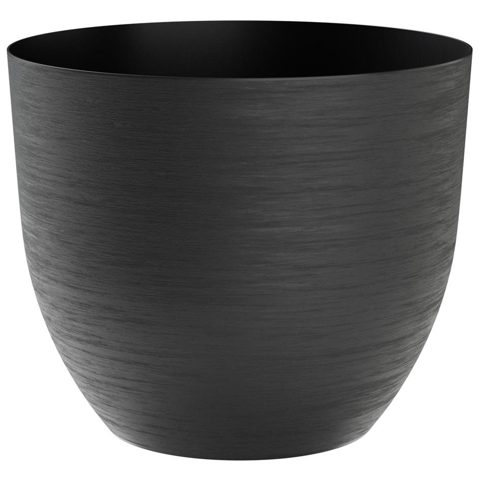 tera Pot de fleurs 'Over', diamtre: 280 mm, black